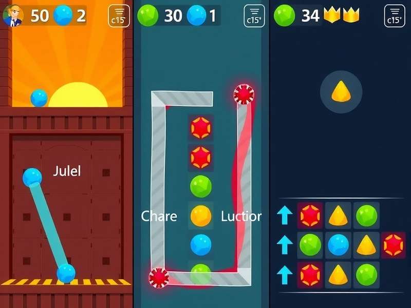 Ball Control King Level Design Ball Control King level progression showing different obstacles