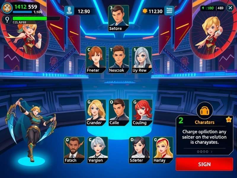 Charge Champion Master Character Selection Charge Champion Master character roster display