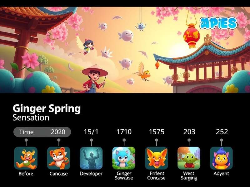 Ginger Spring Sensation feature showcase demonstrating multiple game elements