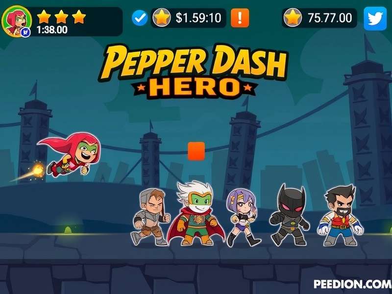 Pepper Dash Hero Character Roster Pepper Dash Hero character lineup showing all available heroes