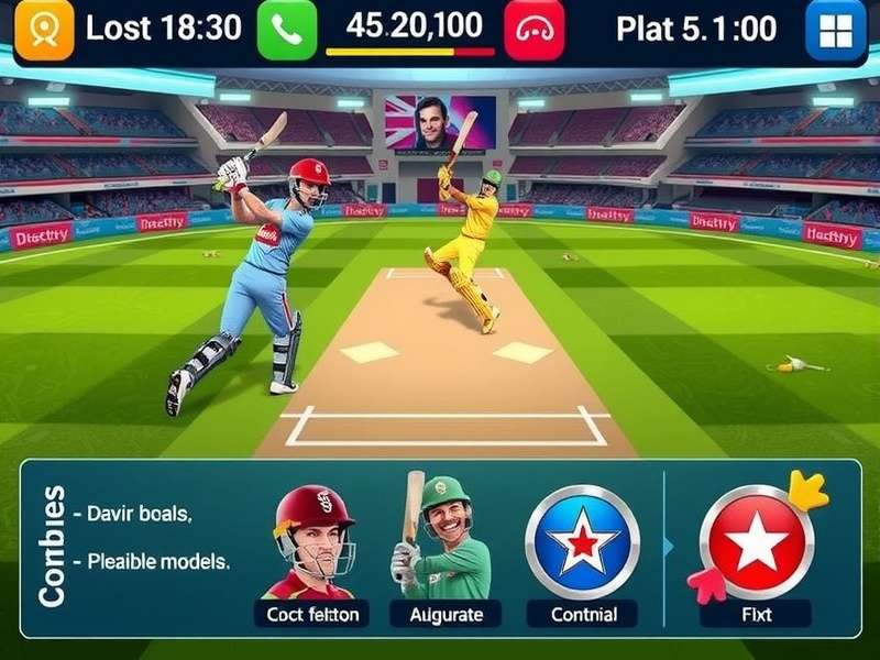 Cricket Stars Showdown feature showcase with multiple game modes