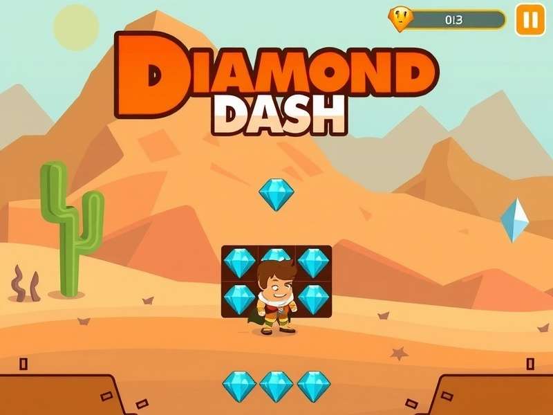 Desert Diamond Dash character selection screen