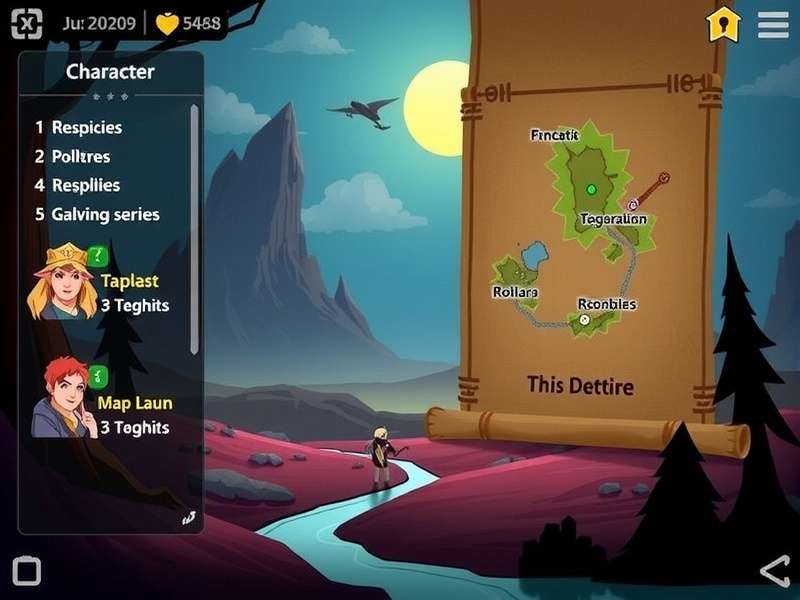 Mystic Trailblazer S Journey gameplay screenshot showing mystical landscapes