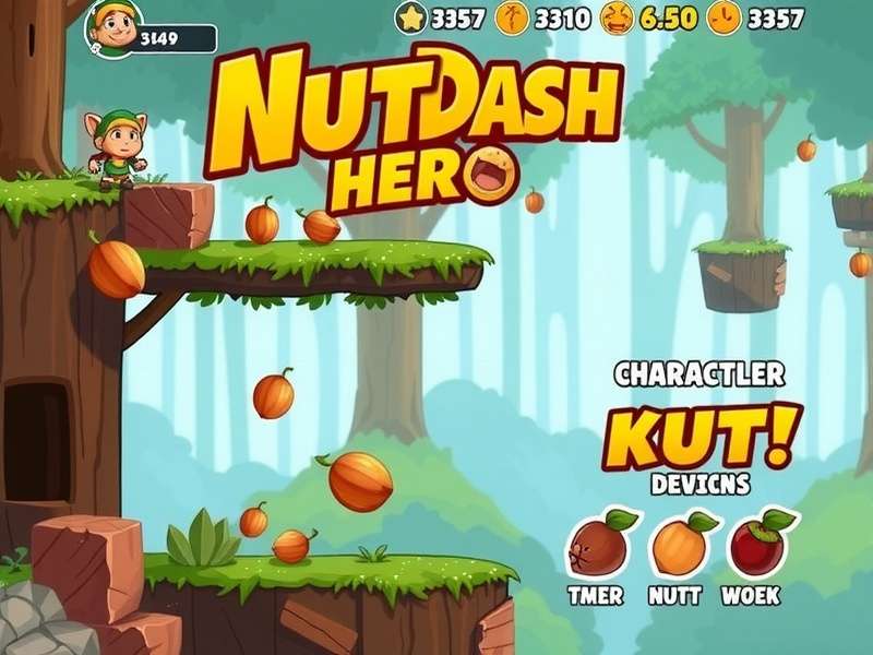 Nut Dash Hero Level Design Nut Dash Hero level progression showing different environments