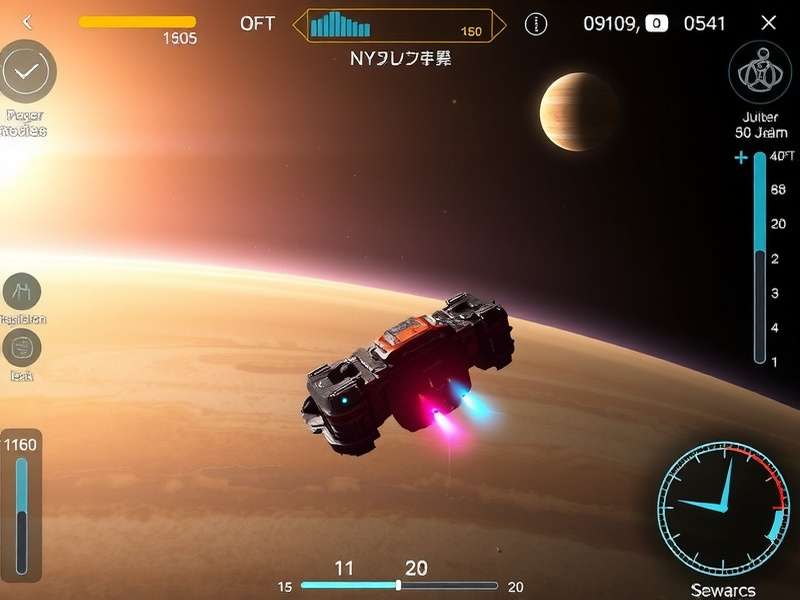 Solar System Raider Spaceship Gameplay Solar System Raider gameplay showing spaceship near Jupiter