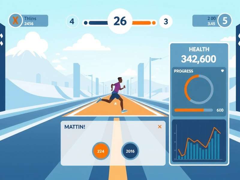 Sweat Sprint health analytics dashboard showing fitness progress