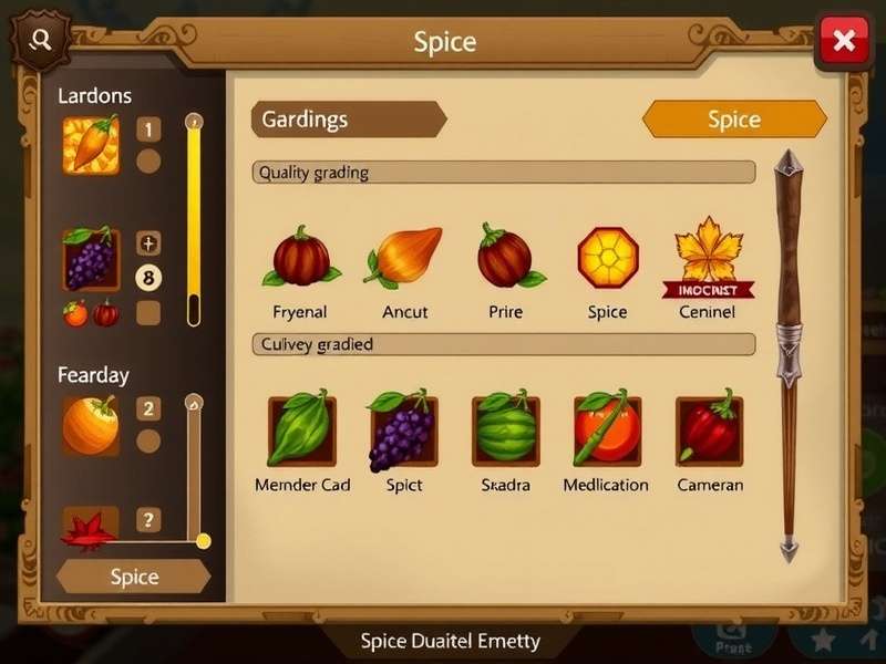 Spice Quality Grading in Spice Dominion Mastery Spice Quality Grading in Spice Dominion Mastery