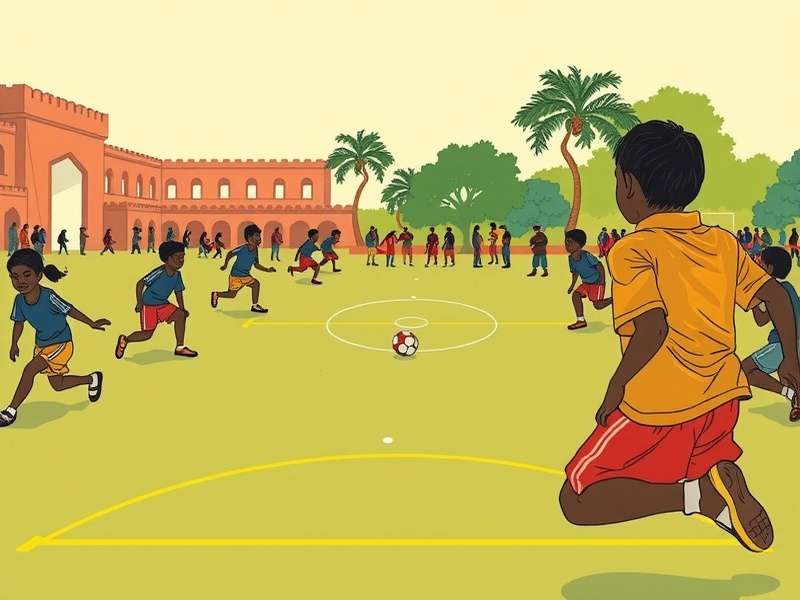 Historical depiction of Agile Kick being played in ancient India