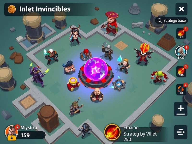 Strategic gameplay of Inlet Invincibles Inlet Invincibles gameplay screenshot showing strategic battle
