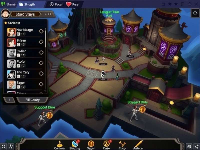 Sacred Duel Arena - Strategic Gameplay Sacred Duel Arena strategic map view