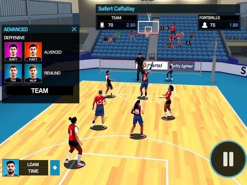 Volley Rulers IN Gameplay Volley Rulers IN gameplay screenshot showing realistic volleyball action