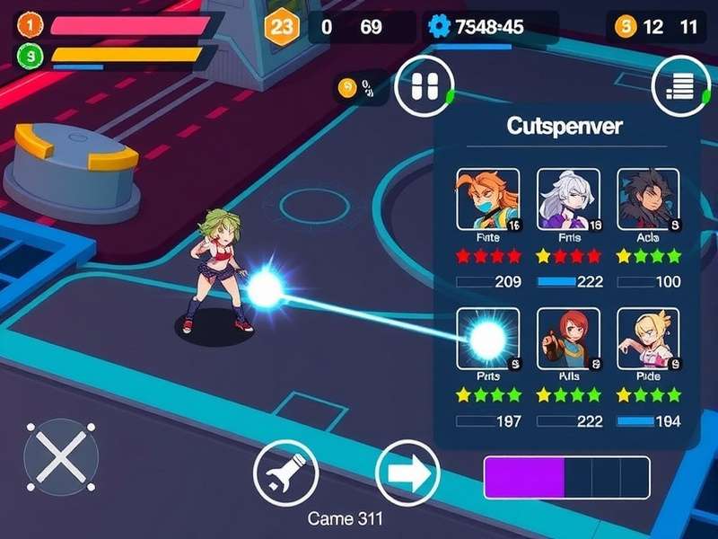 Dynamic Blasters Character Selection Screen Dynamic Blasters gameplay screenshot showing character selection