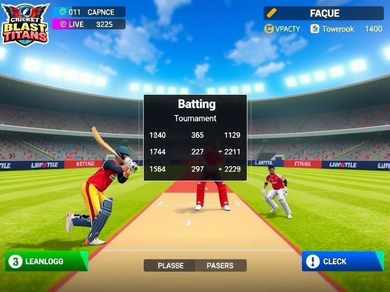 Advanced Graphics in Cricket Blast Titans Cricket Blast Titans graphics showcase with detailed player models