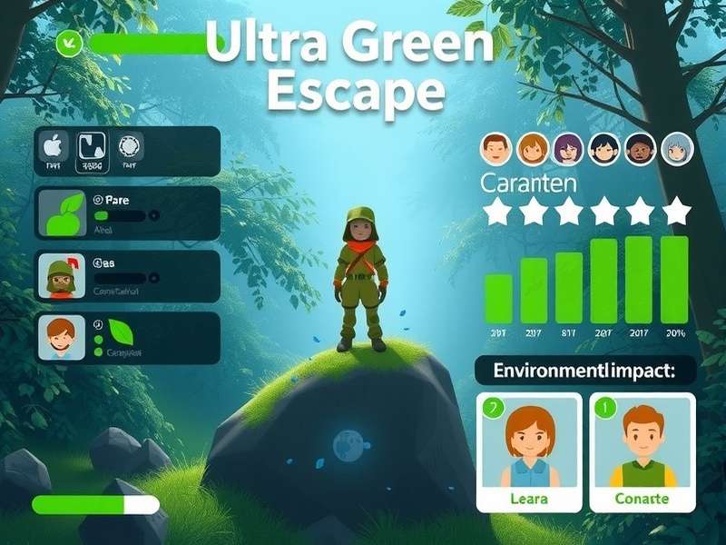 Ultra Green Escape environmental impact infographic