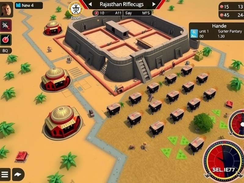 Rajasthan Rifles Siege Tactical Map Rajasthan Rifles Siege tactical map showing unit positions