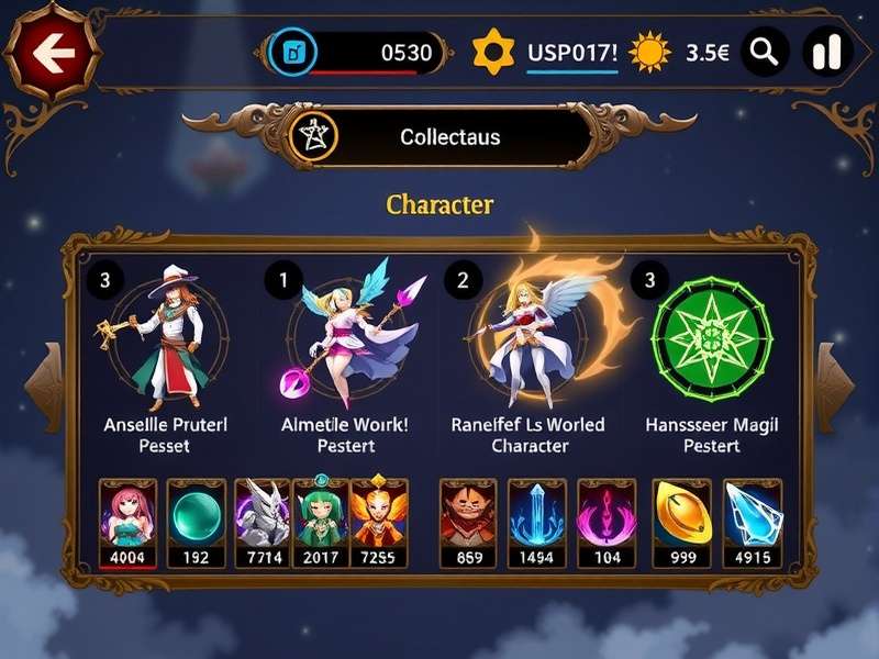 Anise Magic Duel Card Collection System Anise Magic Duel card collection interface