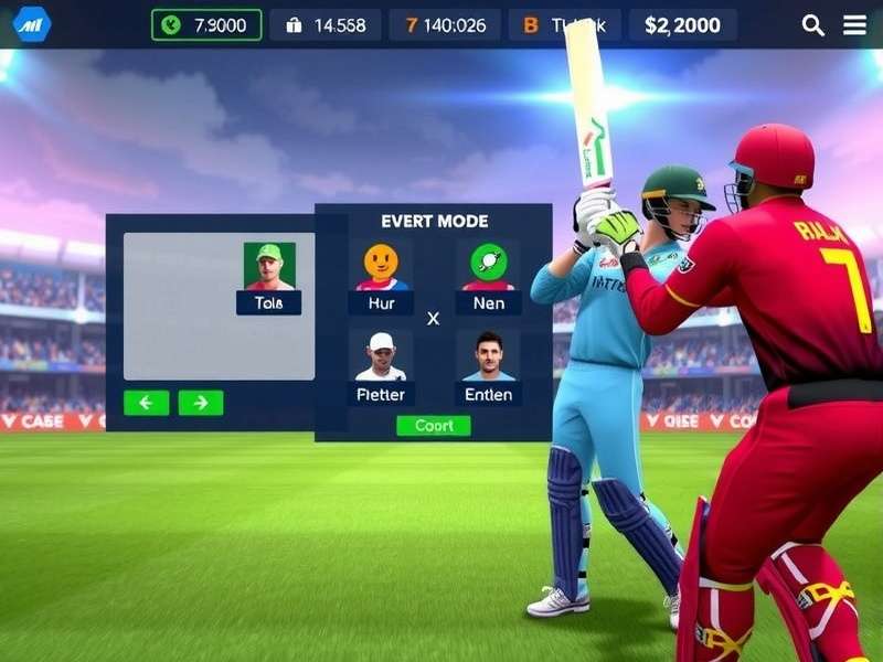 Tournament Mode in Cricket Blast Titans Cricket Blast Titans tournament mode interface