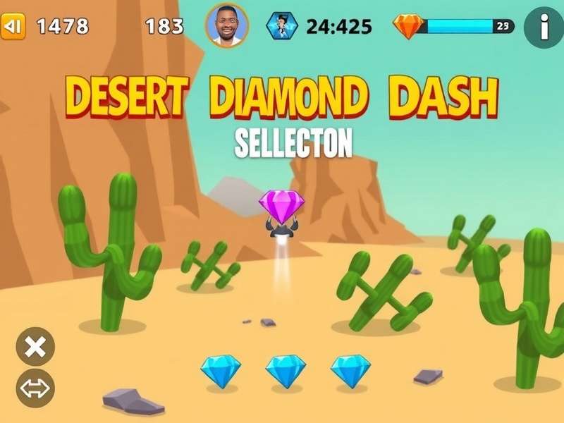Desert Diamond Dash obstacle navigation strategy