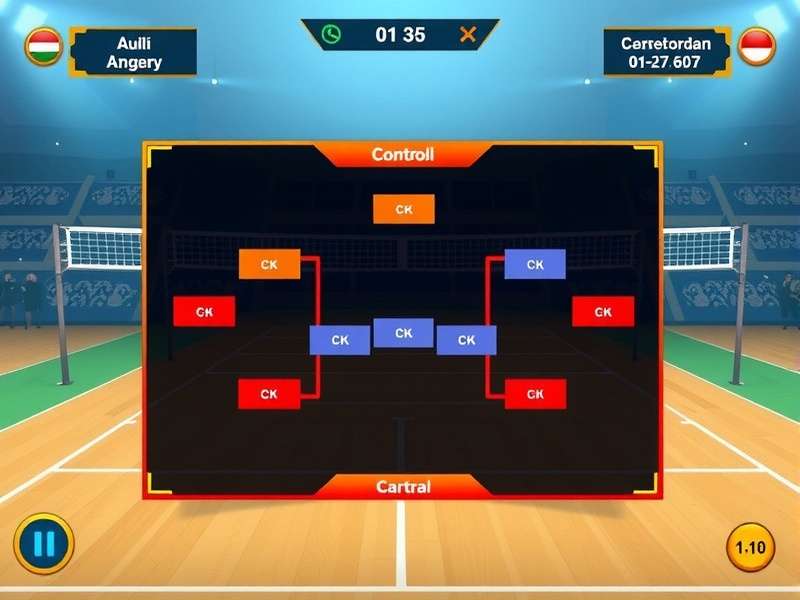 Volley Conquest India tournament bracket display
