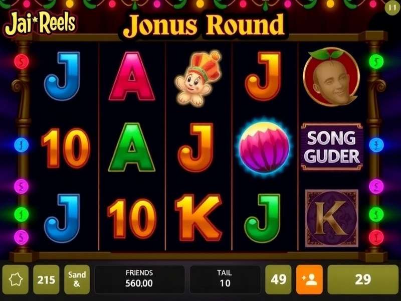 Jai Ho Reels Game Interface Jai Ho Reels gameplay interface showing colorful reels and symbols