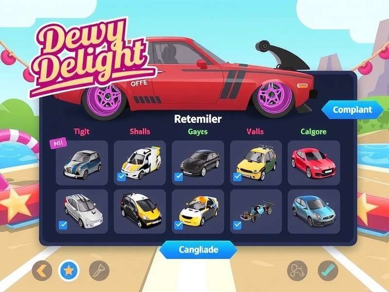 Dewy Delight Drifters Gameplay Screenshot