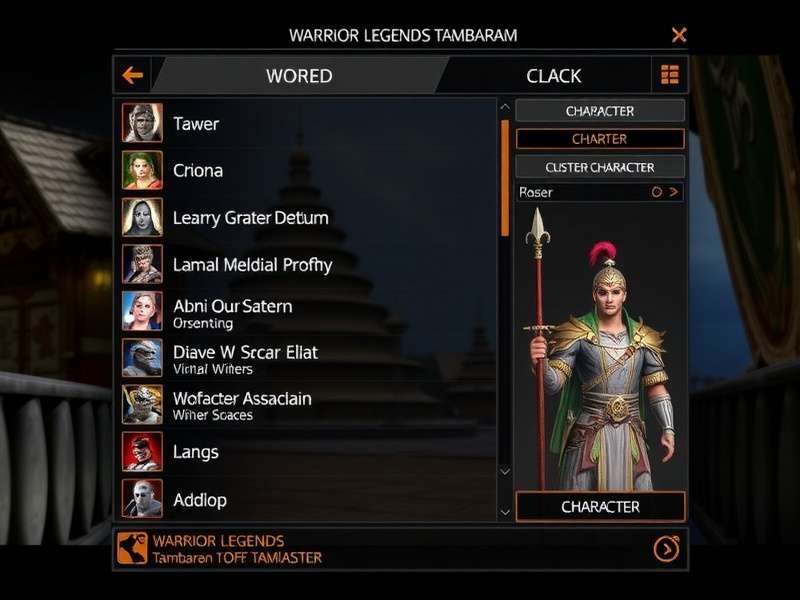 Diverse character roster in Warrior Legends Tambaram Warrior Legends Tambaram Character Roster