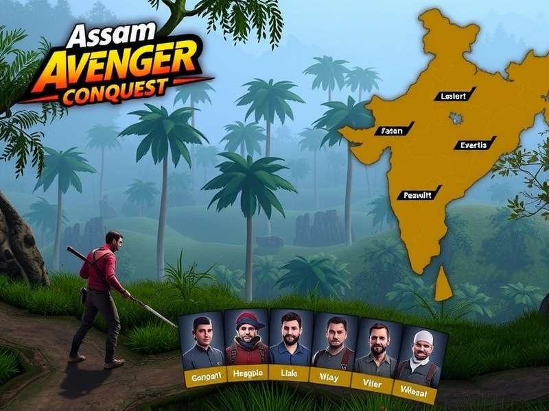 Assam Avenger Conquest Gameplay Assam Avenger Conquest gameplay screenshot showing character in forest environment