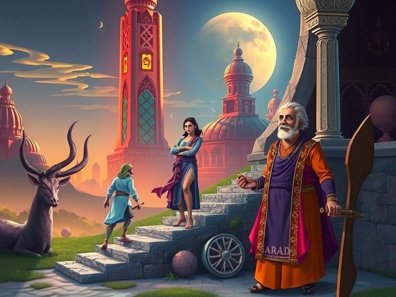 Gameplay screenshot showing puzzle mechanics in Samad S Secret Path