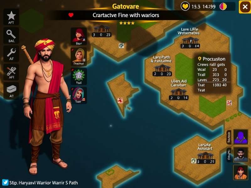Haryanvi Warrior S Path gameplay screenshot showing character in traditional attire