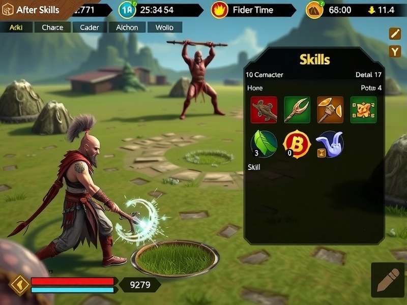 Skill Tree Progression System Wild Warrior skill tree interface