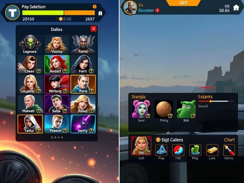 Belur Super Heroes combat interface showing special abilities