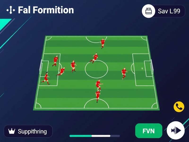 FIFA Mobile Tactician Tactical Interface FIFA Mobile Tactician gameplay screenshot showing tactical interface