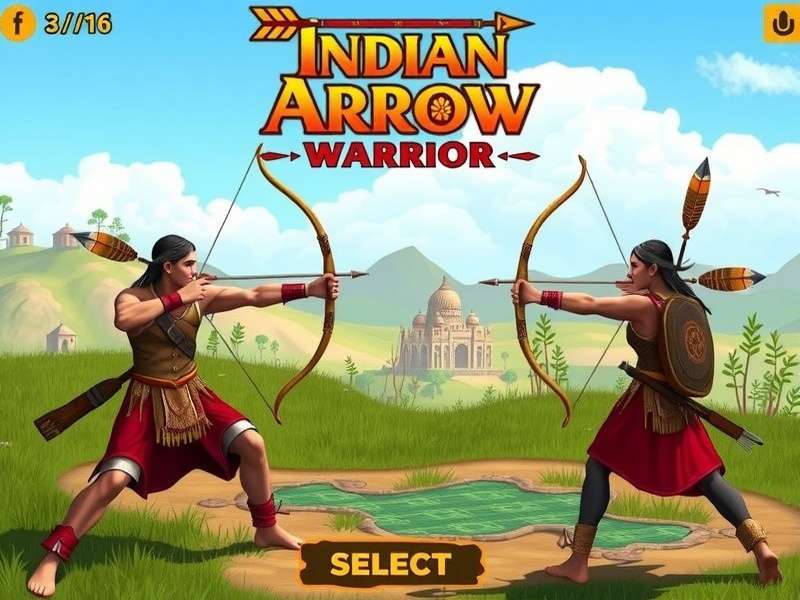 Indian Arrow Warrior gameplay screenshot showing archery combat