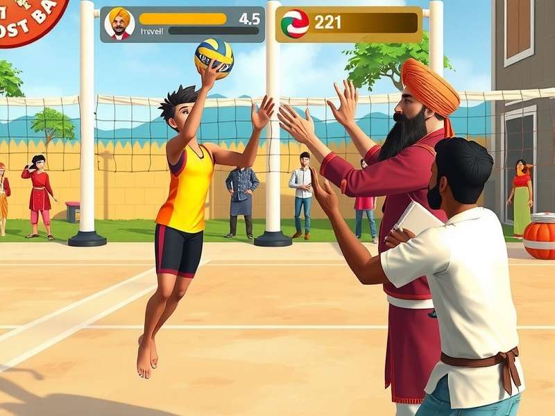 Character Customization in Punjabi Volley Hero Punjabi Volley Hero character customization screen