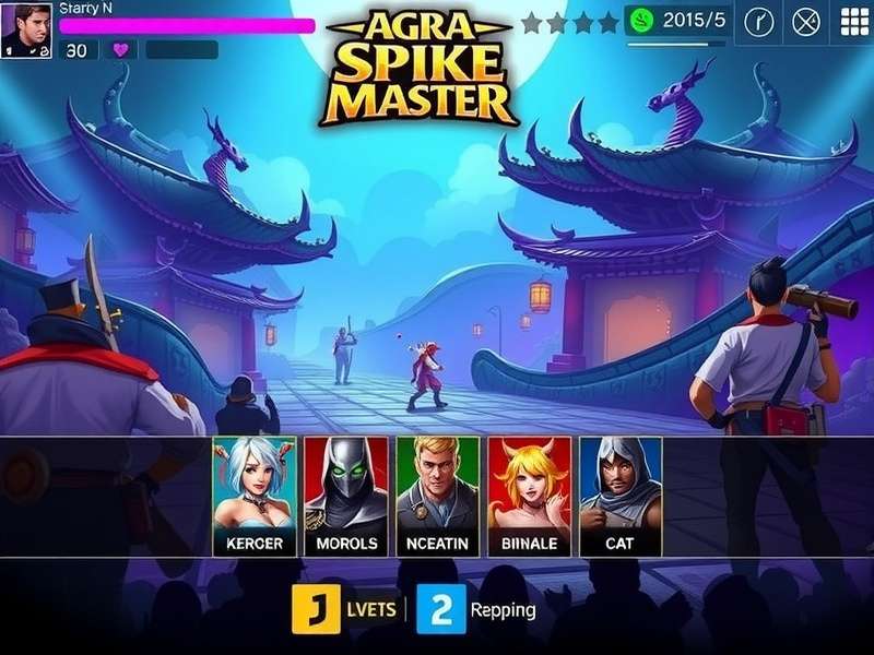 Agra Spike Master Gameplay Agra Spike Master gameplay screenshot showing character and environment design