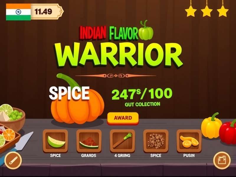 Spice Management Screen in Indian Flavor Warrior Indian Flavor Warrior Spice Collection Interface