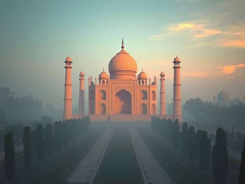 Taj Mahal Sunrise feature showcase demonstrating detailed graphics