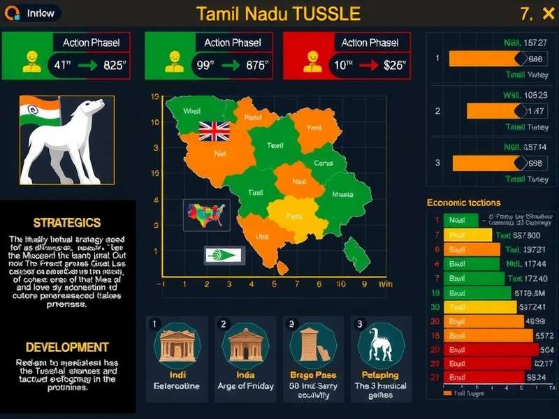 Tamil Nadu Tussle Action Phase Tamil Nadu Tussle action phase illustration