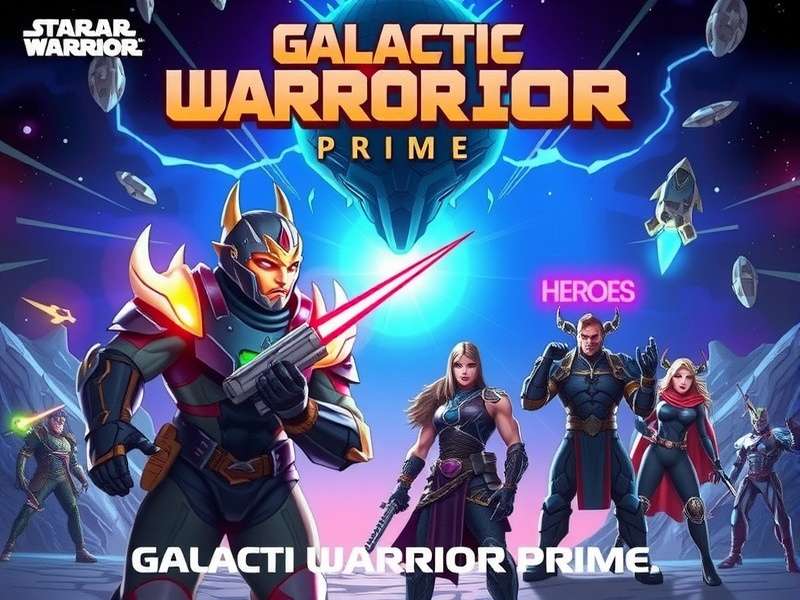 Galactic Warrior Prime character lineup showing main heroes and villains