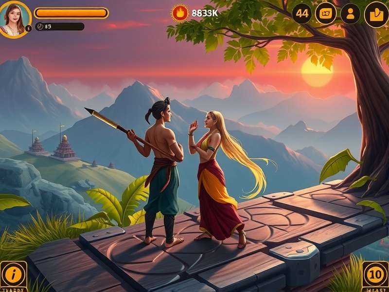 Character Interaction in Devout Devotee Journey Gameplay screenshot showing character interaction in Devout Devotee Journey