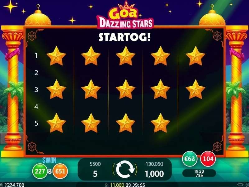 Goa Dazzling Stars gaming interface showing vibrant colors and engaging design