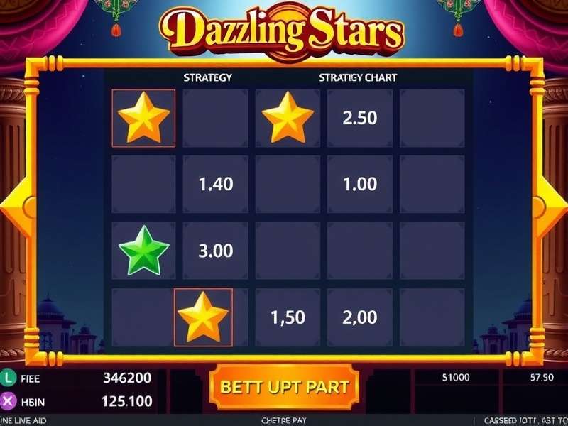 Strategy chart for Goa Dazzling Stars showing betting patterns