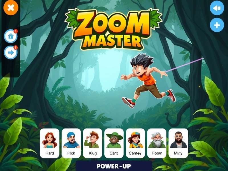 Jungle Zoom Master Gameplay Jungle Zoom Master gameplay screenshot showing character navigating through dense forest