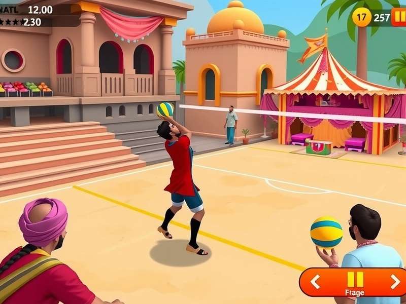 Punjabi Volley Hero Development Process Punjabi Volley Hero development team working on game design