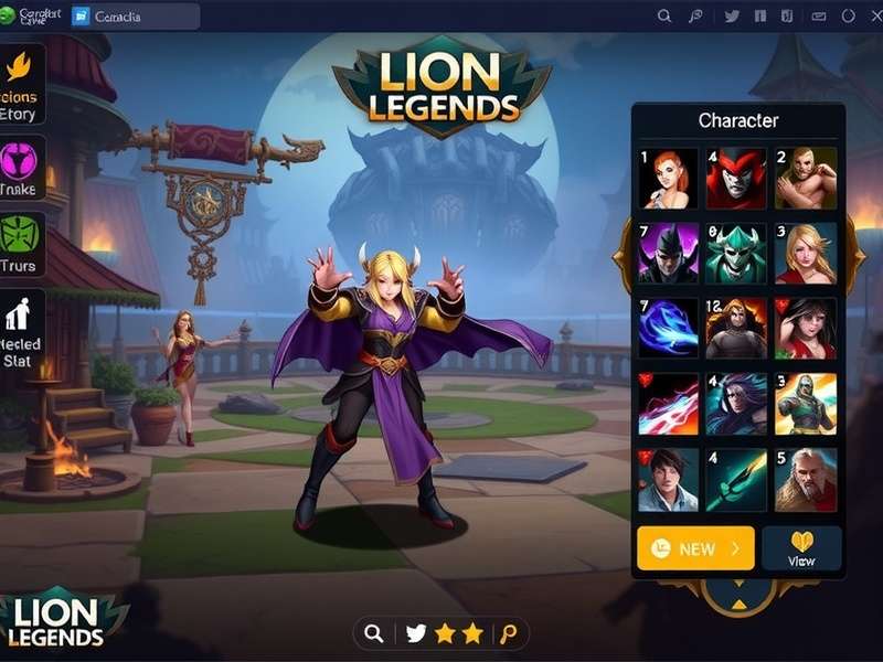 Lion Legends Character Roster showing diverse heroes