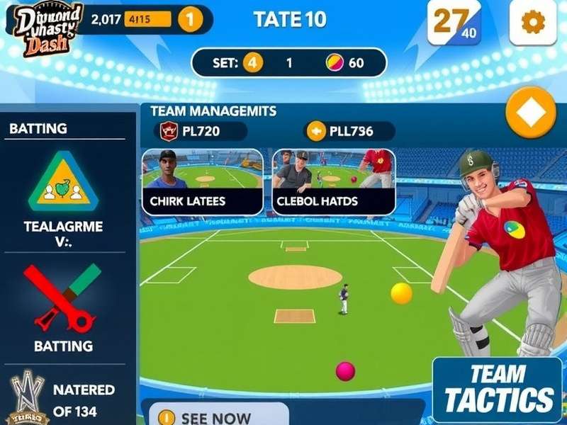 Diamond Dynasty Dash team management interface