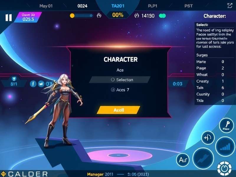 Nebula Warrior Ace Gameplay Nebula Warrior Ace gameplay screenshot showing character in action