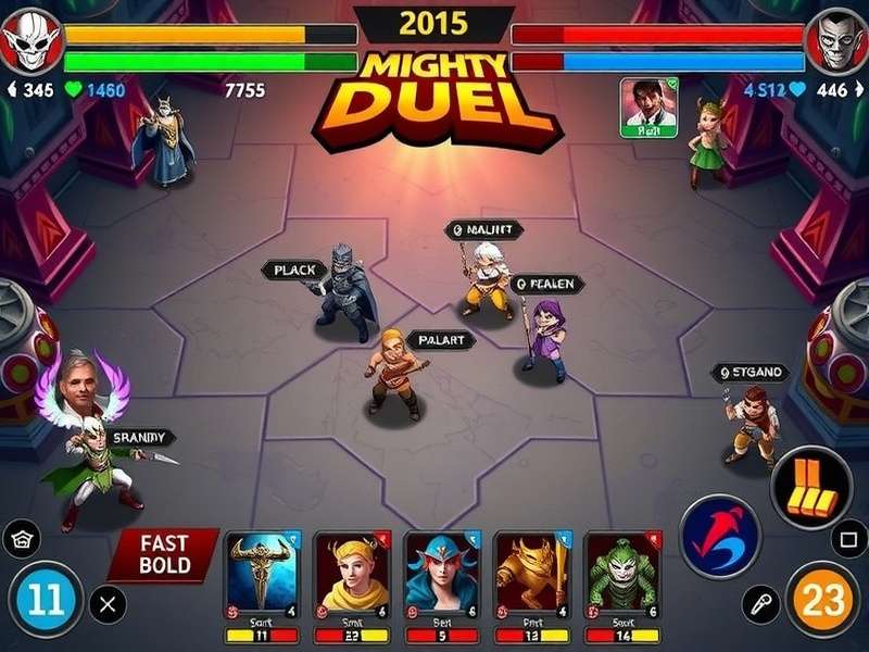 Indian Mighty Duel character selection screen showing diverse warriors