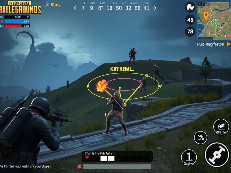 PUBG Lite Conqueror Warrior strategic positioning diagram