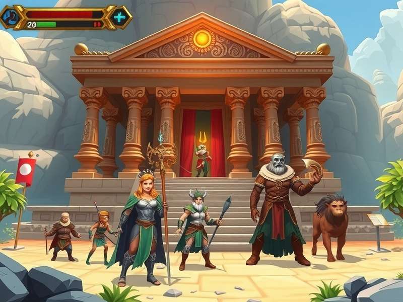 Holy Temple Crusader - Ancient Temple Environment Holy Temple Crusader gameplay showing ancient temple environment